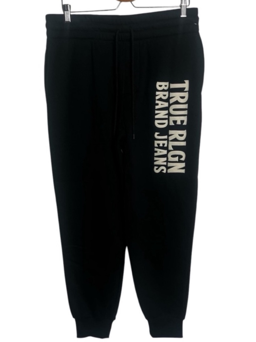 TRUE RELIGION Puff Joggers Jet Black Men’s Size M